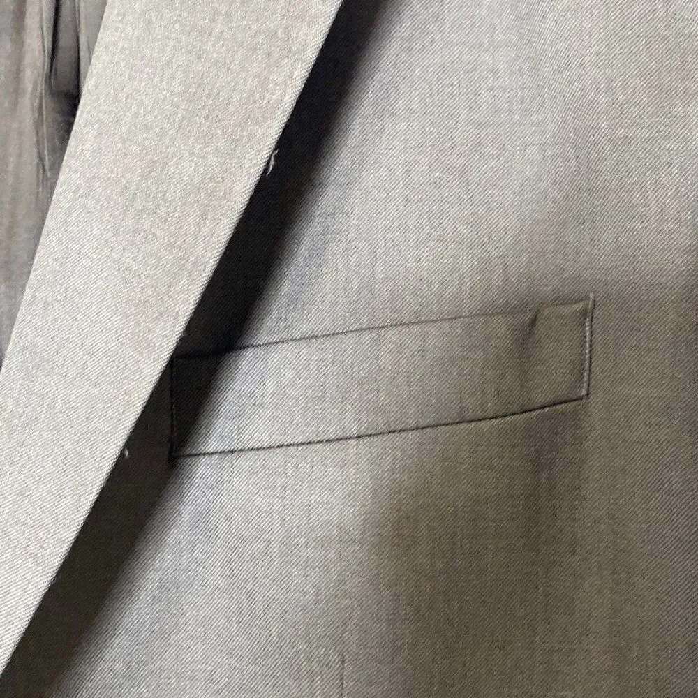 Banana Republic Men's 2 Button Blazer Sport Coat V-Neck Long Sleeve Brown Size 4